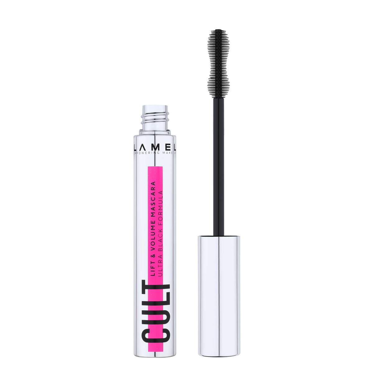 LAMEL Cult Lift & Volume Mascara - Volumizing & Lifting, Smudge-Proof, Flake-Free, Deep Black Pigment Mascara - 401