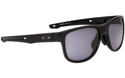 Oakley Men's 0OO9369 Crossrange R Asian Fit Polarized Square Sunglasses, Polished Black/Grey, 57 mm