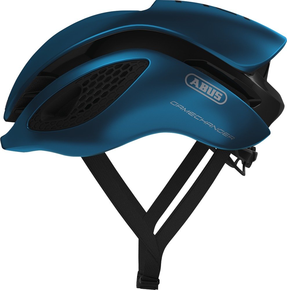 ABUS GameChanger Racing Bike Helmet - Aerodynamic Cycling Helmet with Optimal Ventilation for Men and Women - Movistar 2020, Steel Blue, Size L