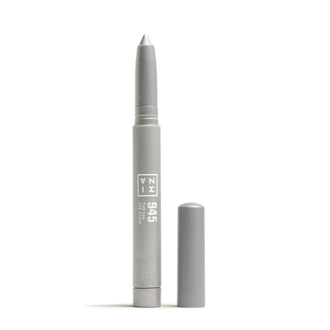 3INA MAKEUP - The 24H Eye Stick 945 - Gray Eyeshadow Stick with Creamy Texture - 24H Waterproof Eyeshadow with Shimmer & Metallic Finish