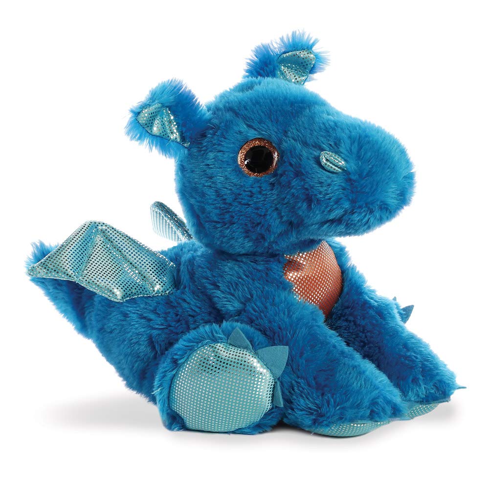 AURORA, 60859, Sparkle Tales, Flash Dragon, 12In, Soft Toy, Blue, 12-Inch