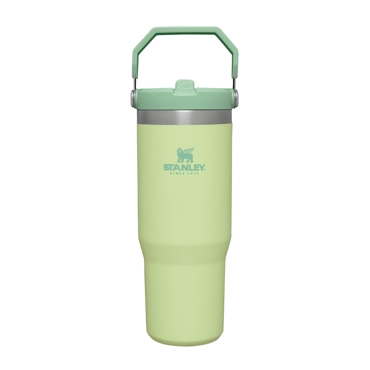Stanley Iceflow Flip Straw Water Bottle With Straw 0.89L - Keeps Cold For 12+ Hours - Easy To Carry - Dishwasher Safe - Stainless Steel Thermal Flask - BPA-Free Travel Mug - Citron