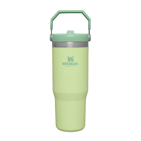 Stanley Iceflow Flip Straw Water Bottle With Straw 0.89L - Keeps Cold For 12+ Hours - Easy To Carry - Dishwasher Safe - Stainless Steel Thermal Flask - BPA-Free Travel Mug - Citron