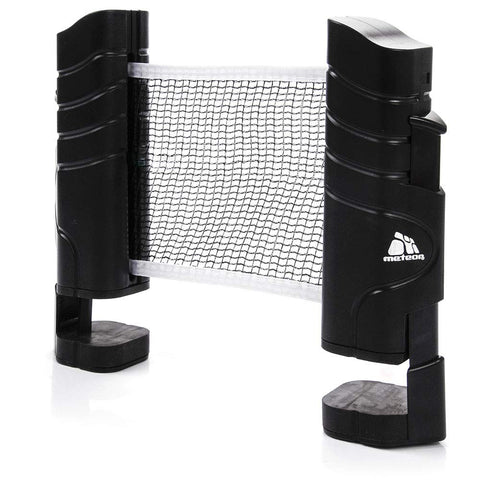 meteor Table Tennis Net Portable 220 cm / 86 inch Instant Retractable Replacement Ping Pong Rack Accessory Nets Adjustable Any Table Travel Holder Indoor Outdoor Sports Accessories Great