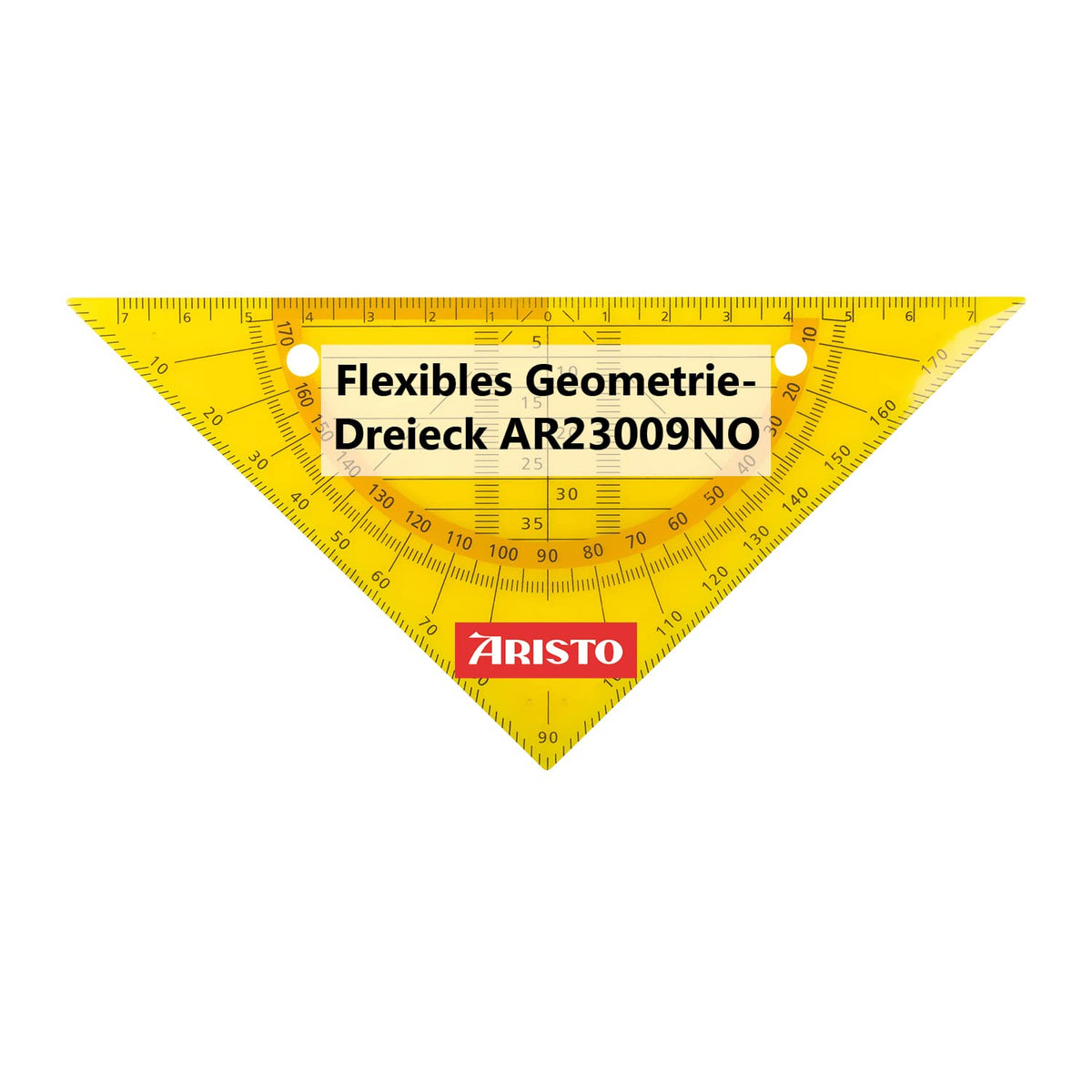 geotec Geo Flex Geometry Set Square Drawing Drafting Triangle HYP. 16 cm, Neon Orange