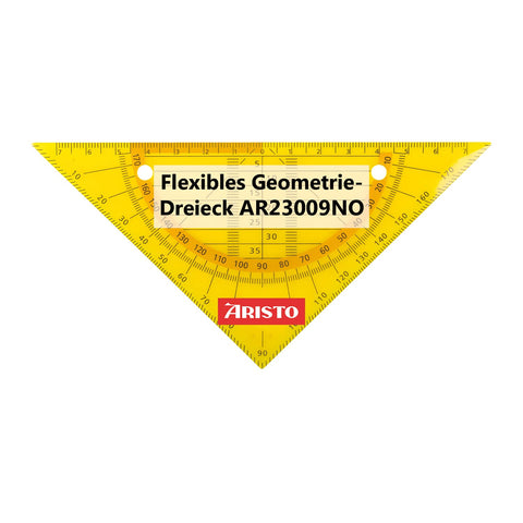 geotec Geo Flex Geometry Set Square Drawing Drafting Triangle HYP. 16 cm, Neon Orange