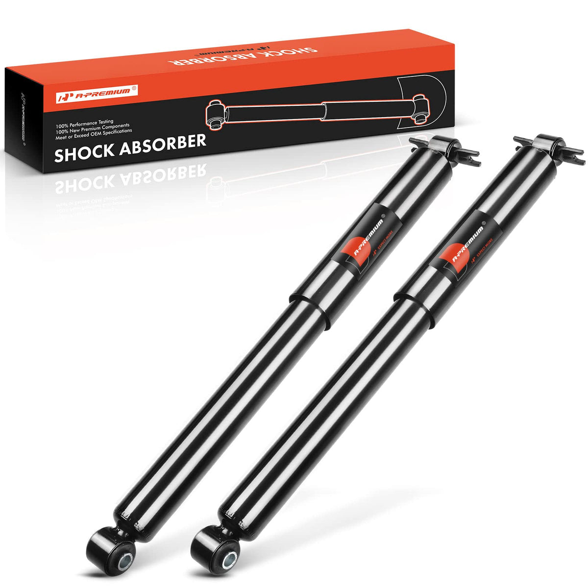 A-Premium Rear Pair (2) Shock Absorber Compatible with Jeep Wrangler 2007-2017 Wrangler JK 2018, Driver and Passenger Side, Replace# G63966, 342559