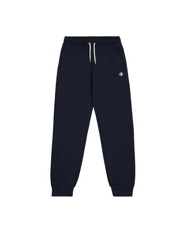 Champion Boy's Legacy Basics B-Ultralight Powerblend Fleece Rib Cuff Pants, Navy Blue, 15-16 Years