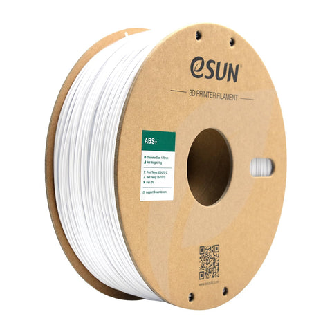 eSUN ABS+ Filament 1.75mm, Low Warping 3D Printer Filament ABS Plus, Dimensional Accuracy +/- 0.05mm, 1KG Spool (2.2 LBS) 3D Printing Filament for 3D Printers, Cold White