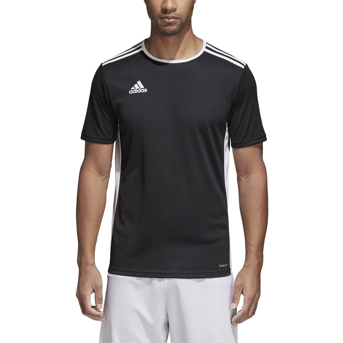 adidas Men's Entrada 18 Jersey, Black/White, Small