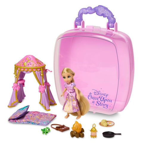Disney Store Official Princess Rapunzel Once Upon a Story Mini Doll Playset, Tangled, 5 Inch Princess Dolls, Girl Toys, Princess Toys for Girls, 4 Year Old Girl Birthday Gifts