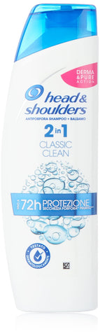 Head & Shoulders Classic Clean Anti-Dandruff Shampoo Shampoo 2 in 1 225 ml (Confezione da 6)