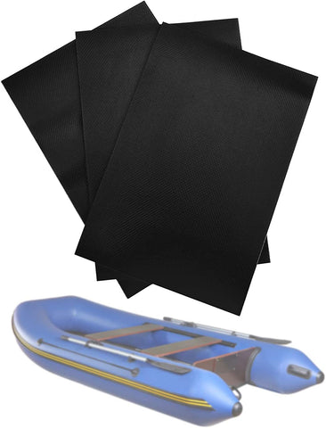 AYNEFY- Boat Repair Kit with PVC Patches Set Accessory Boat Repair Patch, 3pcs PVC Repair Patches Kit Set Kayak Patch Repair Kit for Inflatable Raft Boat Canoe Kayak
