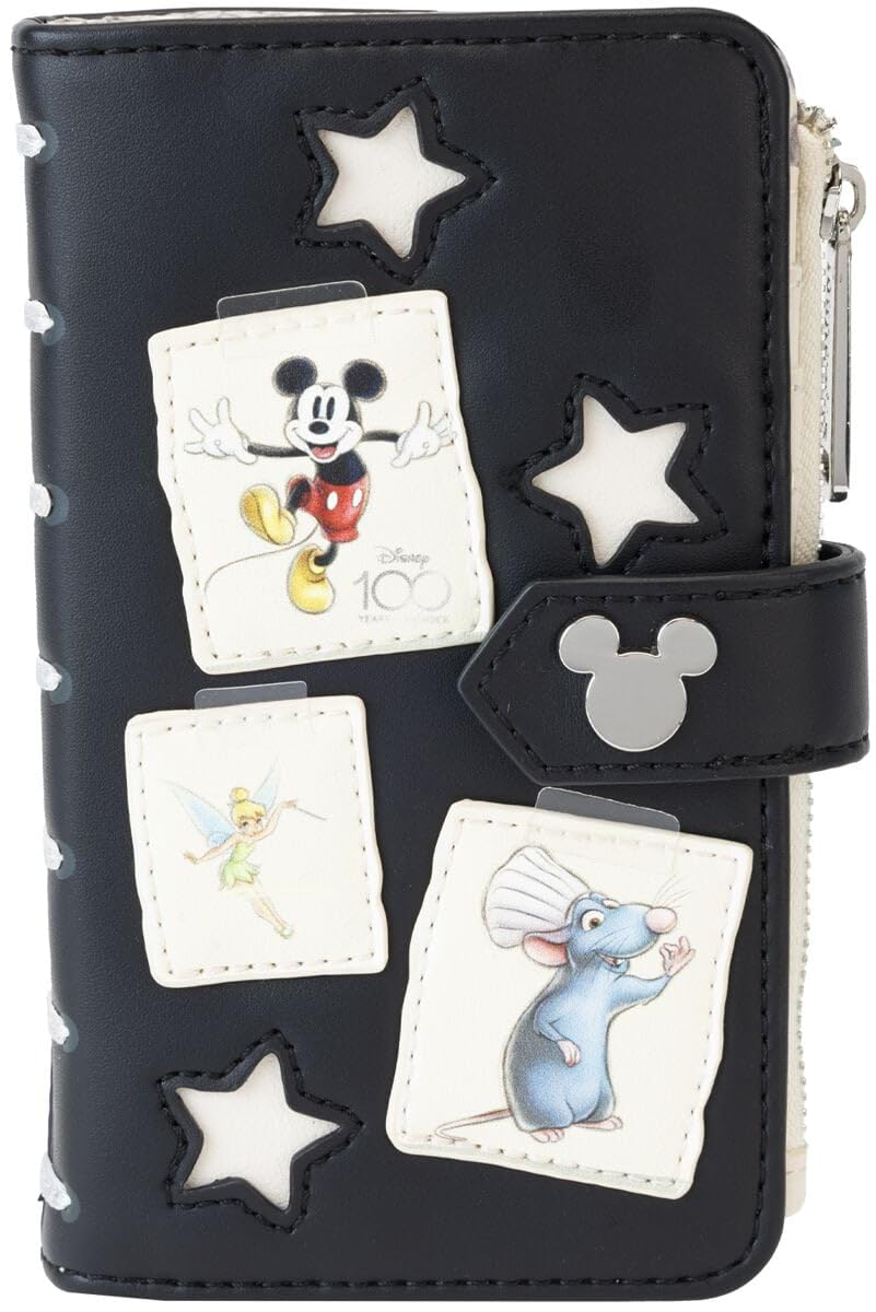 Loungefly Disney100th Anniversary Sketchbook Flap Wallet, Multi, Wallet