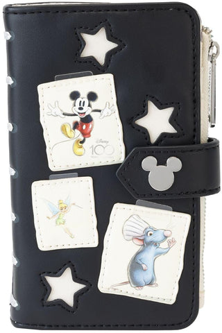 Loungefly Disney100th Anniversary Sketchbook Flap Wallet, Multi, Wallet