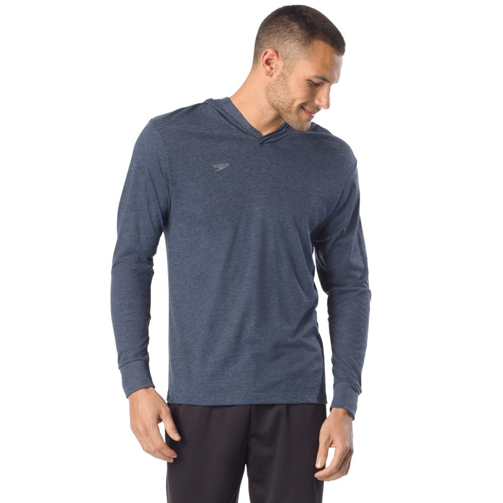 Speedo Pull Over Hooded Tee Sweater, US Navy Heather, S