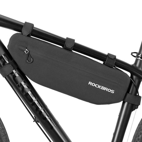 ROCKBROS Bike Frame Bag Waterproof Bike Triangle Bag Bicycle Crossbar Frame Bag Bike Rack Bag Top Tube Bag Corner Pouch Tool Bag Storage Bag for Bike Cycling Accessories 3L 4L