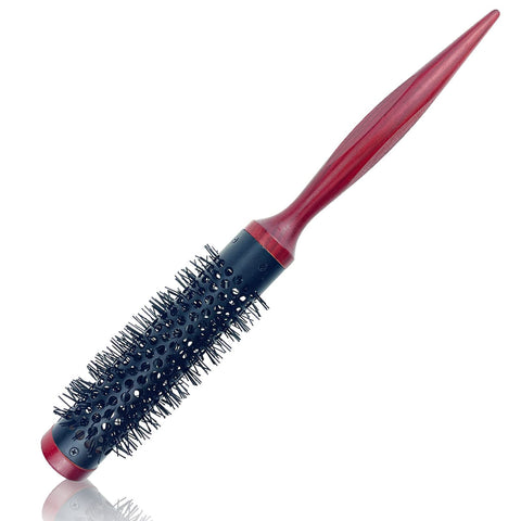 1 Pc Round Brush, Round Hair Brush Mini Ultra Thin Hair Styling Brush Nylon Bristles Hairbrush for Blow Drying Volume Curling & Straightening Large