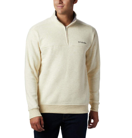 Columbia Men's Hart Mountain II Half Zip, Oatmeal Heather, 2X Big