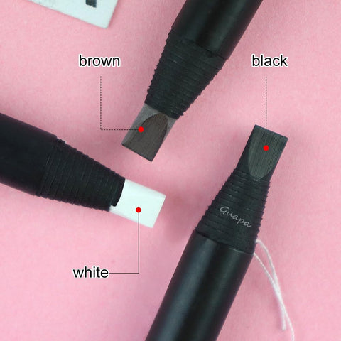 Microblading Supplies Waterproof Eyebrow Pencil-6 Pieces Red Brow Lips Mapping Pencil Set For Marking, Filling, Outlining, Tattoo Makeup Kit And Permanent Makeup Eye Brow Lip Liners (6PCS Mixed Color)