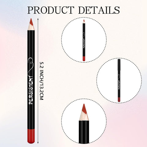 Swiffen 84 Pcs Bulk Lip Liner Pencil Set Long Lasting Lip Liner Pencil Slim Lock Lipstick in Place Lip Makeup Set of 12 Color, 5.2 Inches