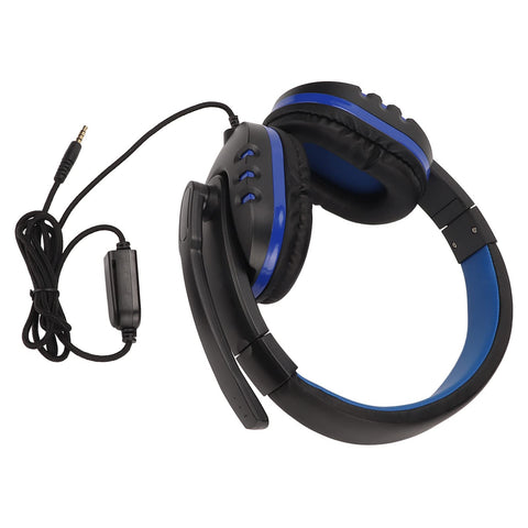 Computer Headset, 3.5mm Noise Filtering Adjustable Volume Gaming Headset Retractable Padded Headband Soft Ear Cups for School