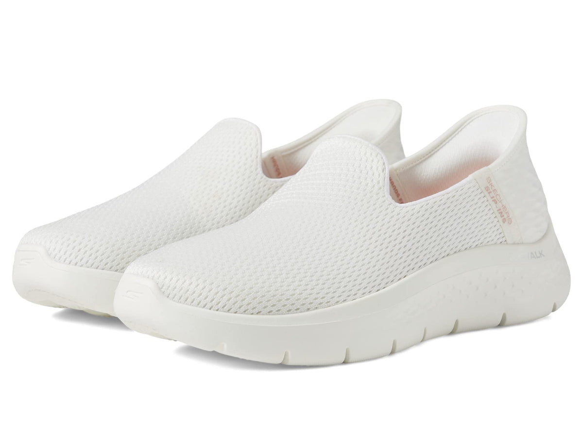 Skechers Women's Hands Free Slip-Ins Go Walk Flex-Relish Sneaker, Off White, 12