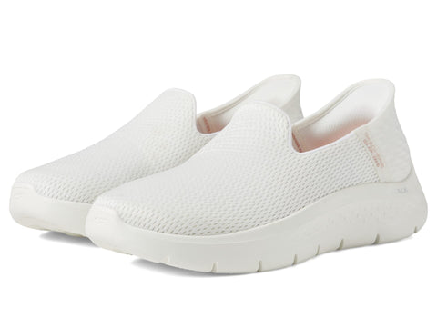 Skechers Women's Hands Free Slip-Ins Go Walk Flex-Relish Sneaker, Off White, 12