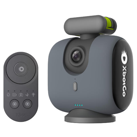 XbotGo Chameleon AI Powered Sports Action Camera, Sports Gimbal Tracking System with Team and Player Tracking, COMS 4K Video, 360° Rotation, 120° FOV, Live Streaming (Lava Graphite)