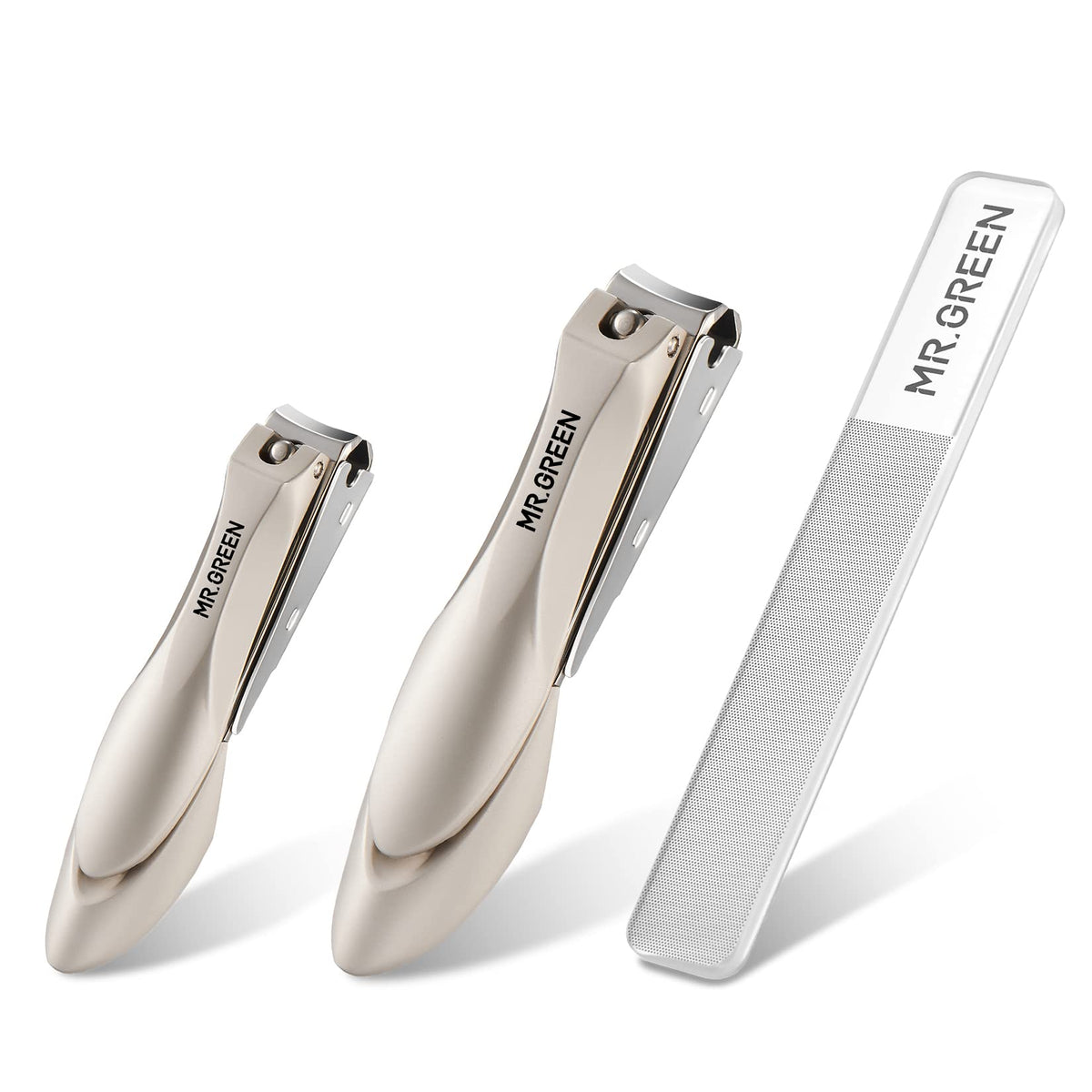 MR.GREEN Baby Safety Nail Clippers Nail Care Clippers Fingernail Cutter Newborn Baby Convenient Nail File Manicure Tools (Parent Child Nail Clipper+Nano Glass File)