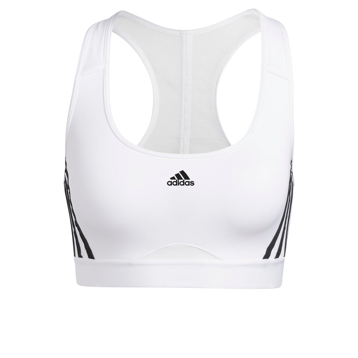 adidas PWR Ms 3s Women's Sports Bra White/Black