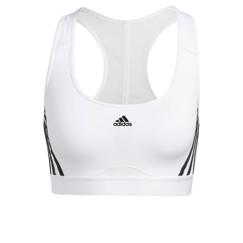 adidas PWR Ms 3s Women's Sports Bra White/Black