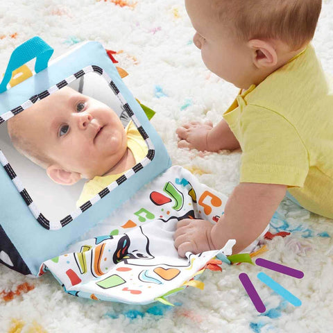 Fisher-Price My Piano Sensory Awakening Musical Toy for Baby Flat Stomach and Back Play with Multicolored Light Keys and Music Baby Toy, HND54