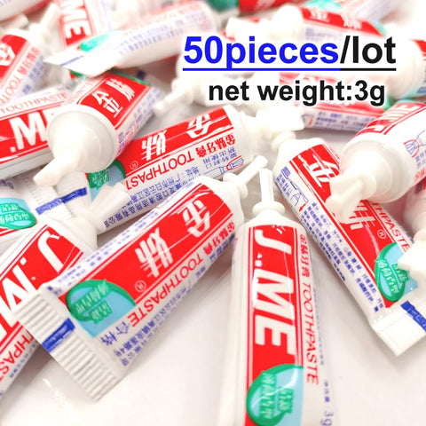 Generic Jm Travel 0.1ounce Pocket Toothpaste for Hotel Outdoor Activities Camping Personal Teeth Care Agent Pack of 50
