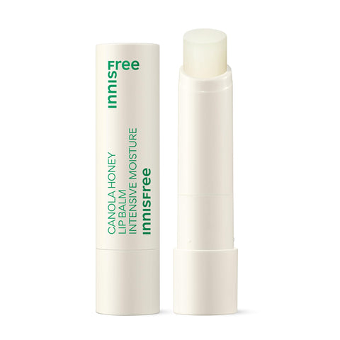 innisfree Canola Honey Lip Balm with Jojoba Oil, Korean Lip Treatment for Deep Moisturizing to Protect Dry, Chapped Lips