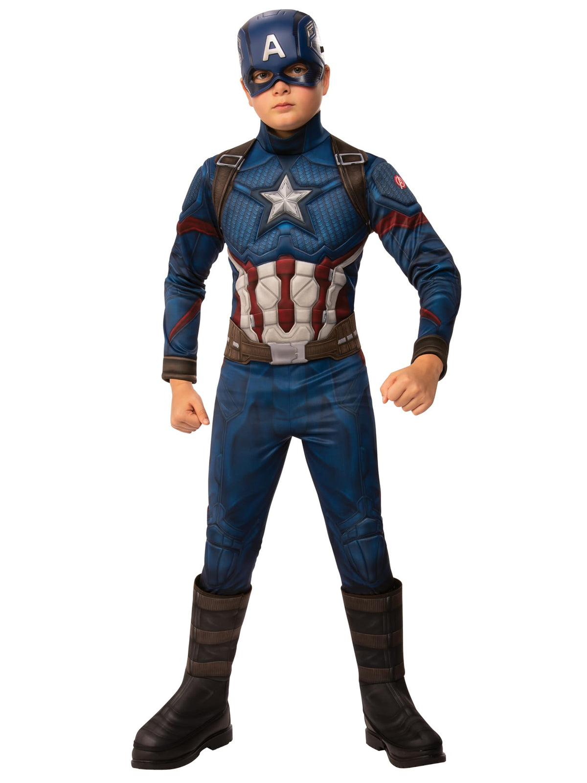 Rubies Official Avengers Endgame Captain America, Deluxe Child Costume - Small, Age 3-4, Height 117 cm Halloween