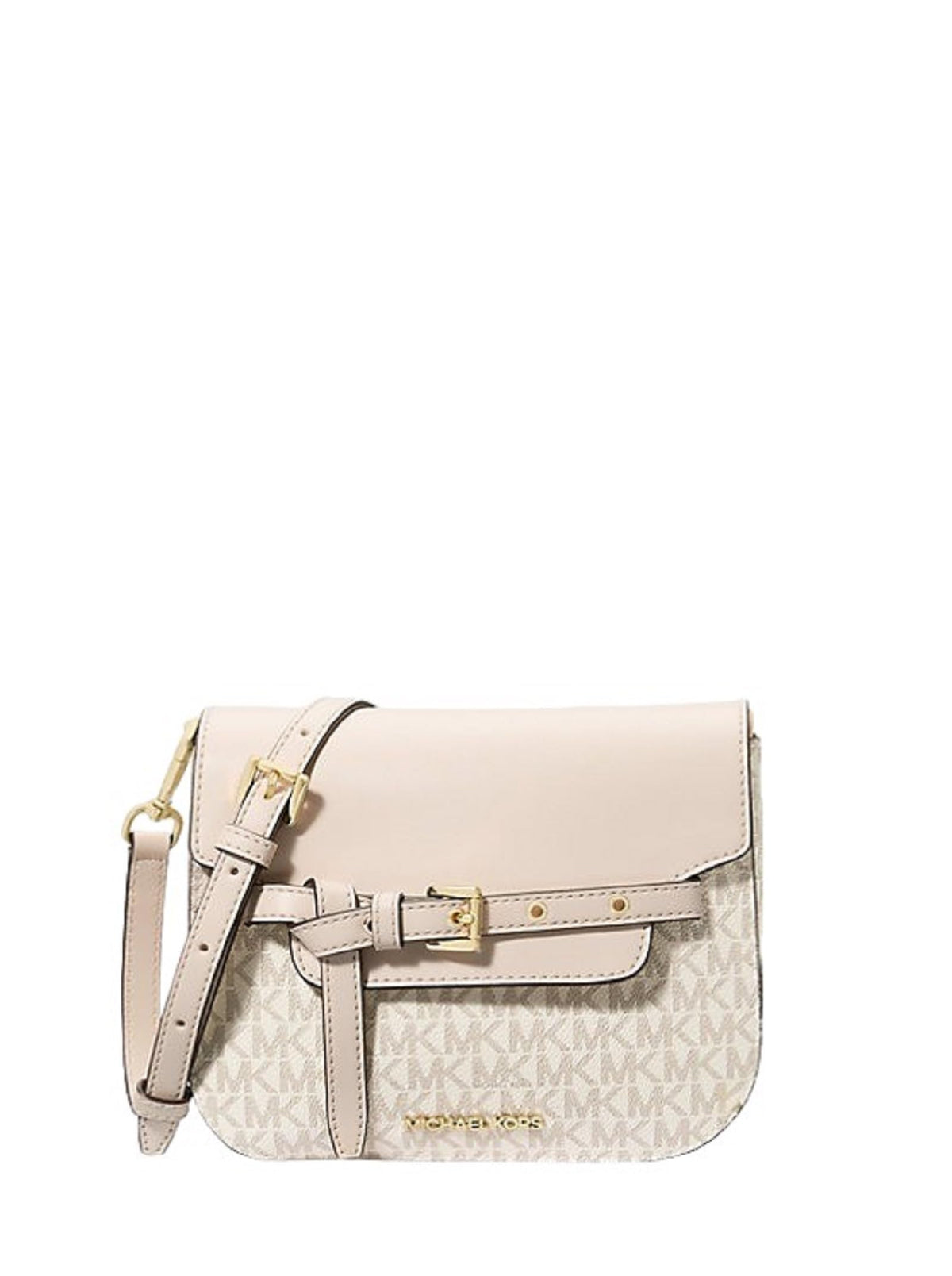 Michael Kors Emilia Small Saddle Flap Crossbody (LT CRM MULTI)