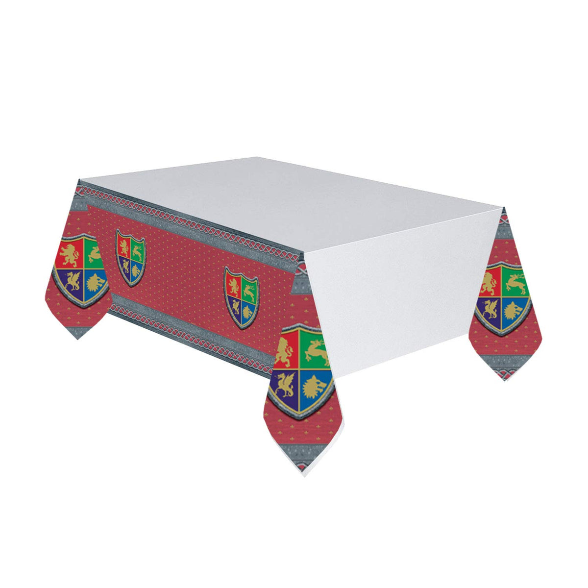 amscan International 572108 Printed Plastic Tablecover 1 Each Medieval