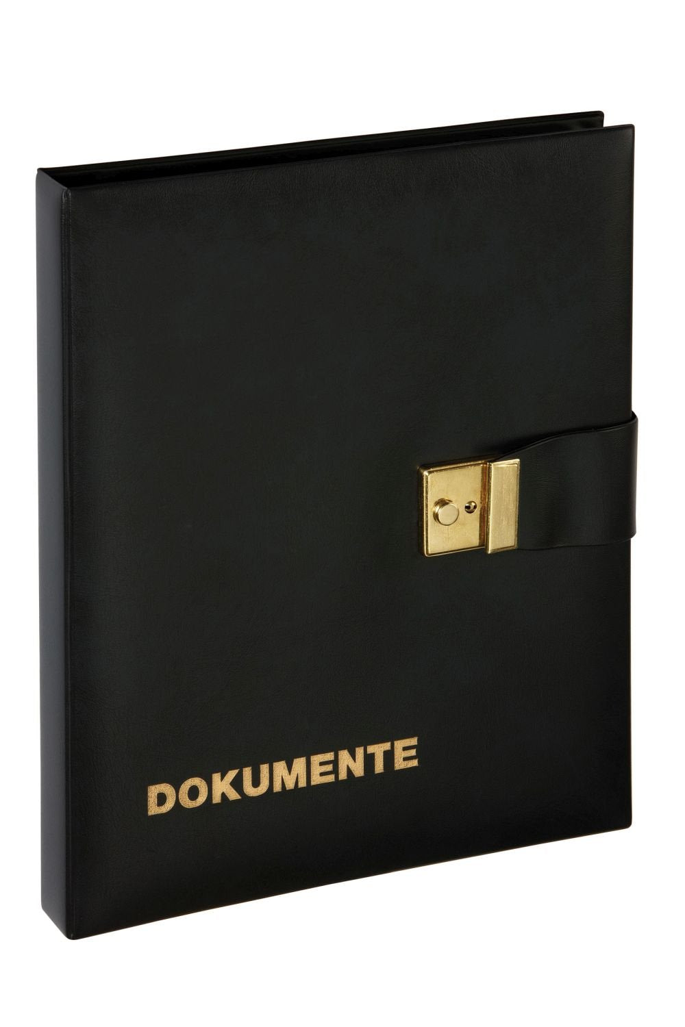 Pagna Document Wallet Soft Synthetic Leather with Flap Lock 4-Ring Mechanism Insert Pocket