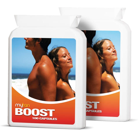 MyTan Boost Sun Tan Pills Twin Pack | Tanning Booster | All Natural Tanning Pills