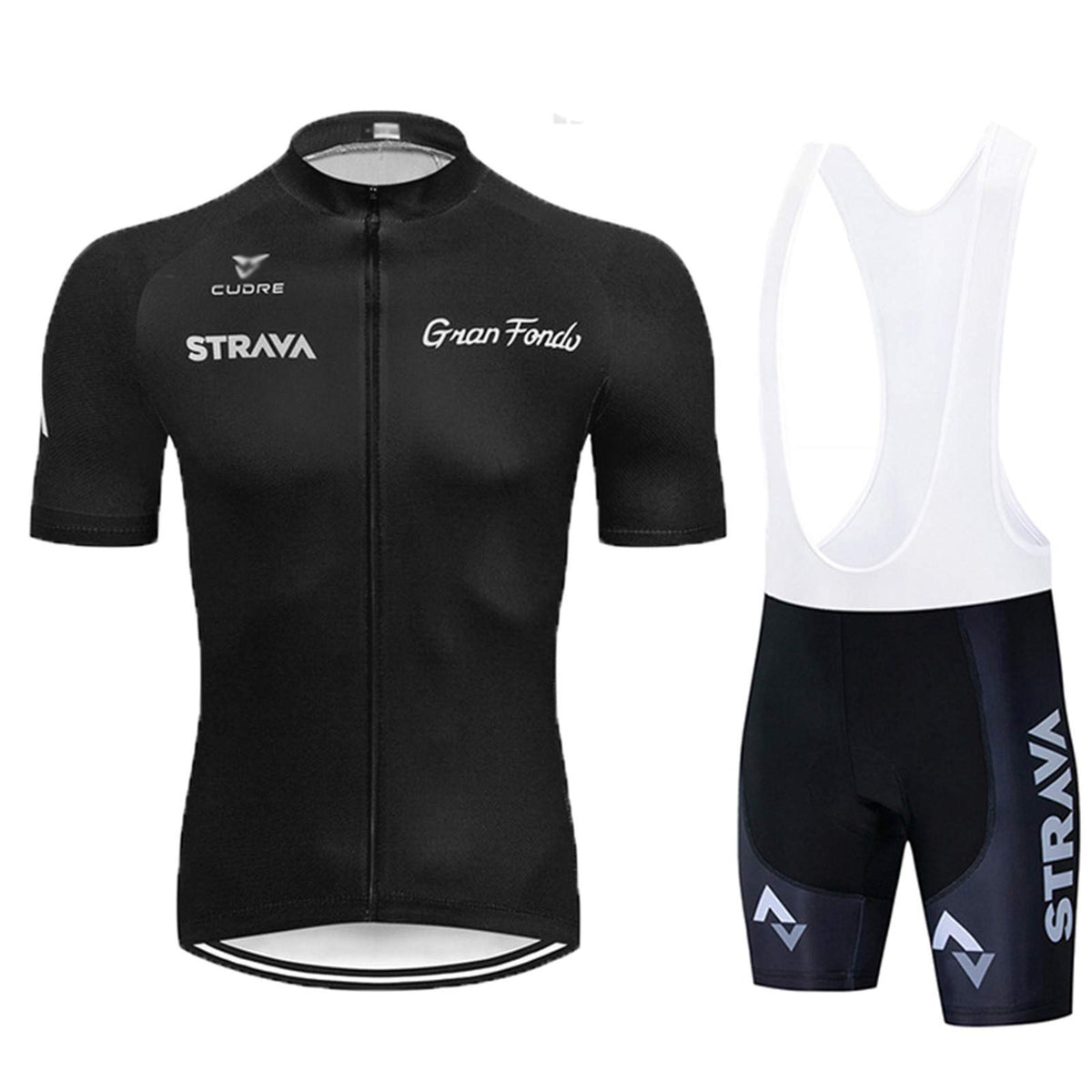 Men?s Summer Cycling Short Sleeve Top and Gel Bib Shorts Set, Short Sleeve Cycling Suits Set, Cycling Jersey Kits Breathable MTB Clothing Suits (Black 2,M)