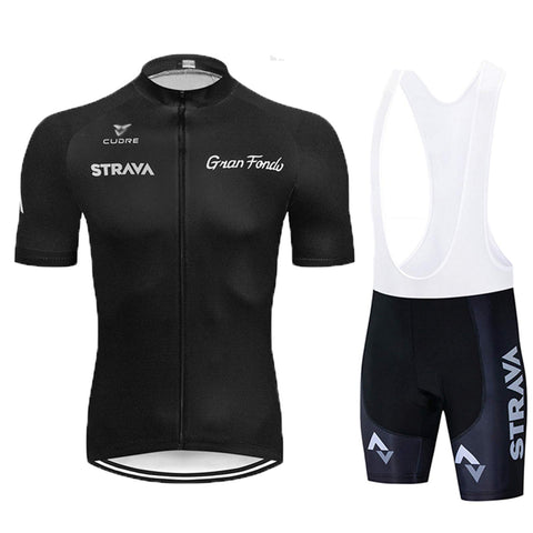 Men?s Summer Cycling Short Sleeve Top and Gel Bib Shorts Set, Short Sleeve Cycling Suits Set, Cycling Jersey Kits Breathable MTB Clothing Suits (Black 2,M)