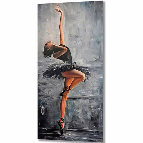 ZGmaxCL Diamond Painting DIY for Adults Full Drill Ballerina Girl Diamond Dots Home Decorations for Living Room 35.4 x 15.7inch