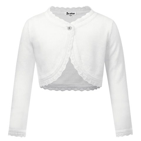 Cardigan Baby Kids Knit Shrug Sweater Toddler Girls Bolero Church Clothes,6 9 Months Cream