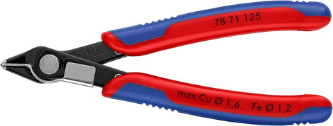 Knipex Electronic Super KnipsÂ® burnished, with multi-component grips 125 mm 78 71 125