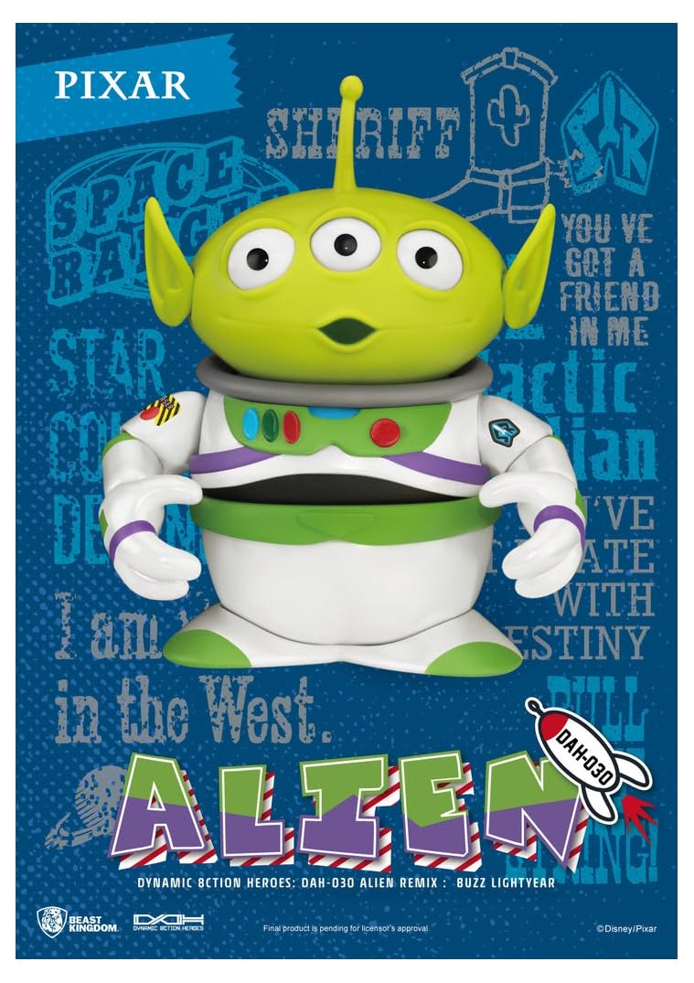 Beast Kingdom Toy Story: Alien Remix Buzz DAH-030 Dynamic 8ction Heroes Action Figure, Multicolor