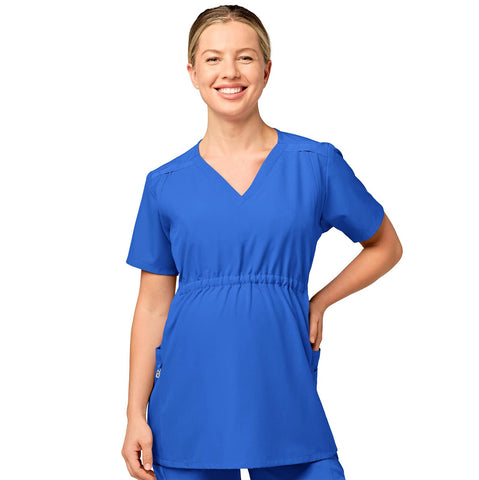 WonderWink W123 WomenÃ¢â‚¬â„¢s Maternity Scrub Top - Royal, M
