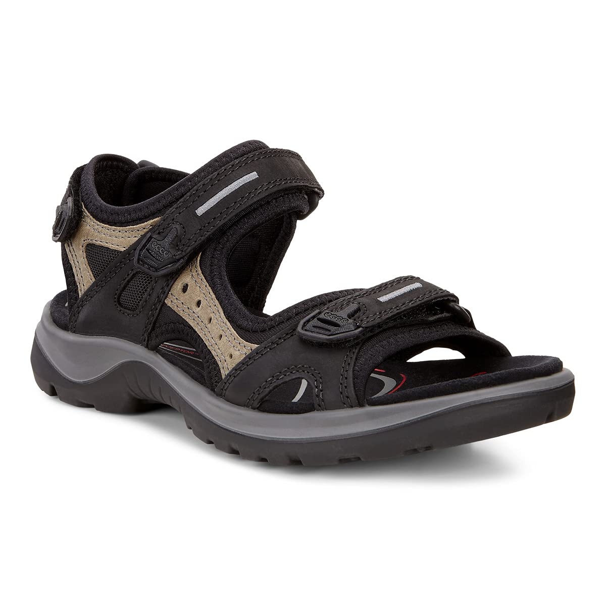 ECCO Women's Offroad Athletic Sandals, Black Mole, 6.5/7 UK