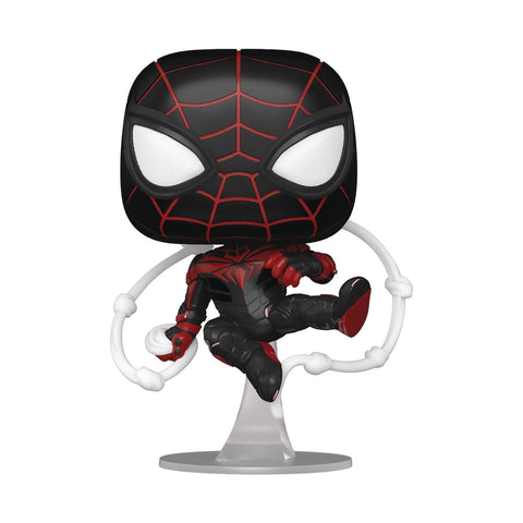 Funko POP! Games: Miles Morales - Advanced Tech Suit - Spider-man - Miles Morales Game - Collectable Vinyl Figure - Gift Idea - Official Merchandise - Toys for Kids & Adults - Video Games Fans