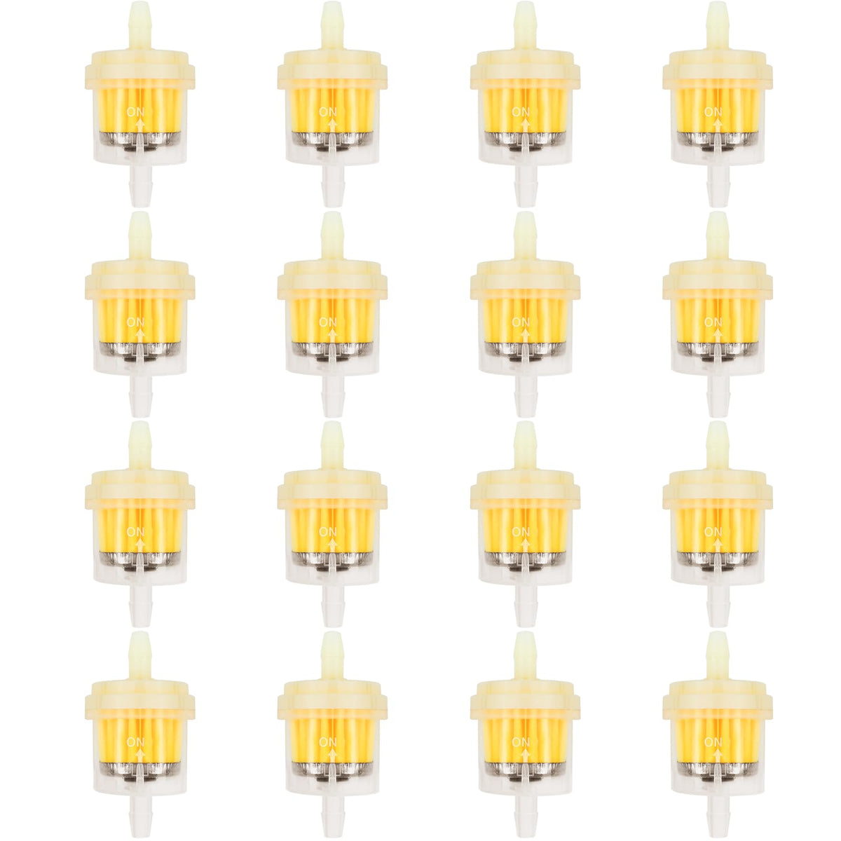 Omsscun Pack of 16 Fuel Filter Petrol Filter Universal Gas Oil Liquid Filter Petrol Filter